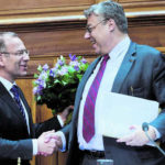 So viel wie der Tessiner Filippo Lombardi (rechts) sollen Ständeratspräsidenten nicht mehr reisen, meint Lombardis Nachfolger Hannes Germann.Archivbild Key